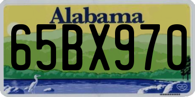 AL license plate 65BX970