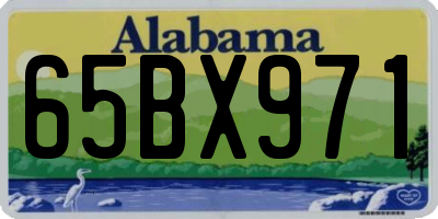 AL license plate 65BX971
