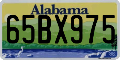 AL license plate 65BX975
