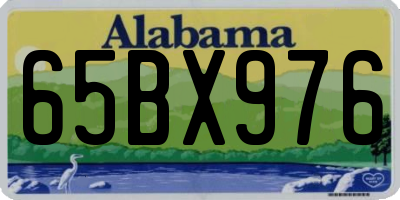 AL license plate 65BX976
