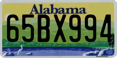 AL license plate 65BX994
