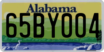 AL license plate 65BY004
