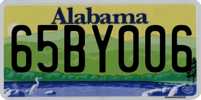 AL license plate 65BY006
