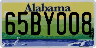 AL license plate 65BY008