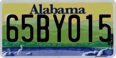 AL license plate 65BY015