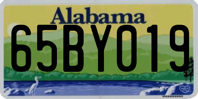 AL license plate 65BY019