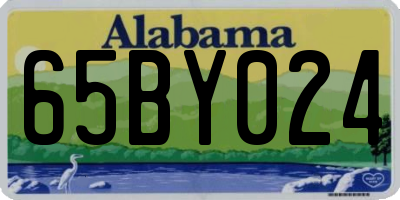 AL license plate 65BY024