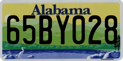 AL license plate 65BY028