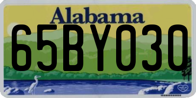 AL license plate 65BY030