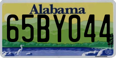AL license plate 65BY044