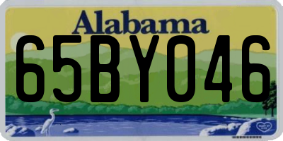 AL license plate 65BY046