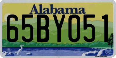AL license plate 65BY051