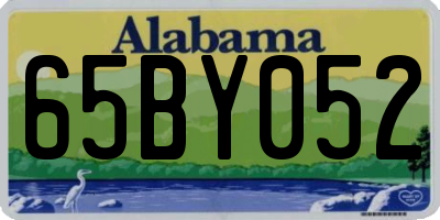 AL license plate 65BY052