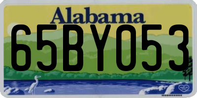 AL license plate 65BY053