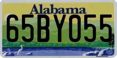 AL license plate 65BY055
