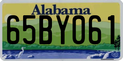 AL license plate 65BY061