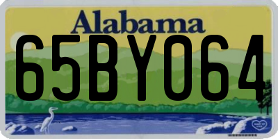 AL license plate 65BY064