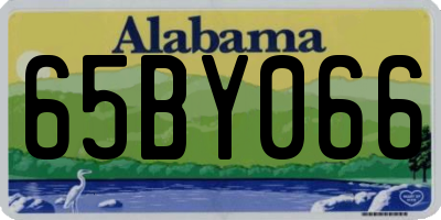 AL license plate 65BY066