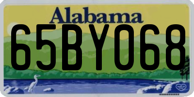 AL license plate 65BY068