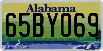 AL license plate 65BY069