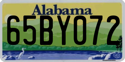 AL license plate 65BY072