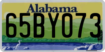 AL license plate 65BY073