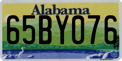 AL license plate 65BY076