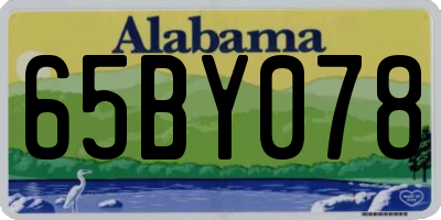 AL license plate 65BY078