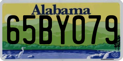 AL license plate 65BY079