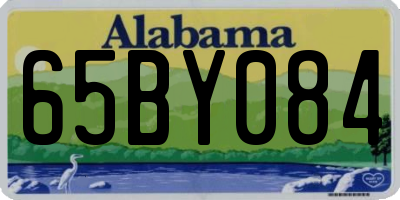 AL license plate 65BY084