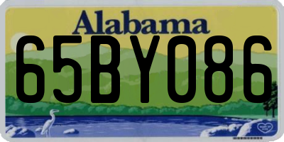 AL license plate 65BY086