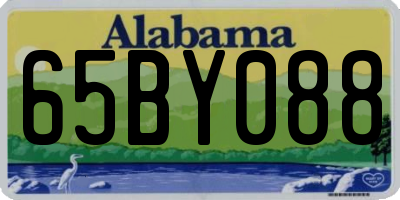 AL license plate 65BY088