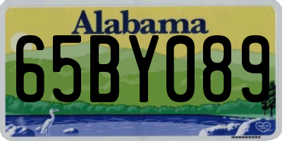 AL license plate 65BY089