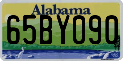 AL license plate 65BY090