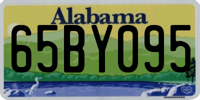 AL license plate 65BY095