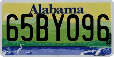 AL license plate 65BY096