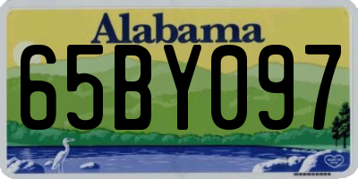 AL license plate 65BY097