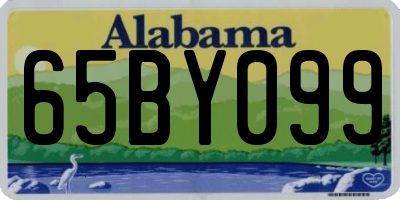 AL license plate 65BY099