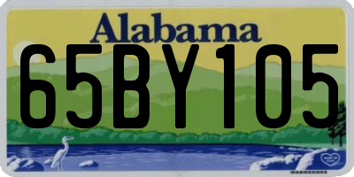 AL license plate 65BY105