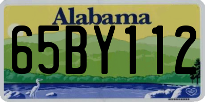AL license plate 65BY112