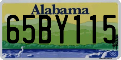 AL license plate 65BY115