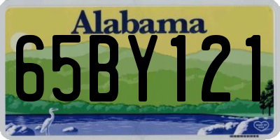 AL license plate 65BY121