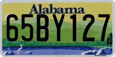 AL license plate 65BY127