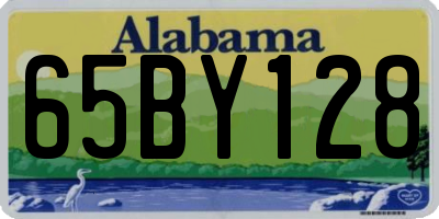 AL license plate 65BY128