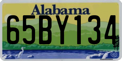 AL license plate 65BY134