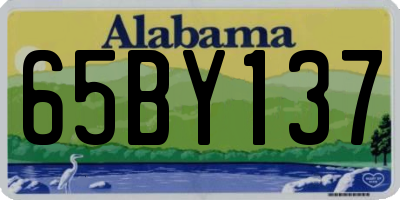 AL license plate 65BY137