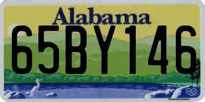 AL license plate 65BY146