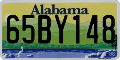 AL license plate 65BY148