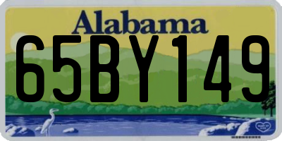 AL license plate 65BY149