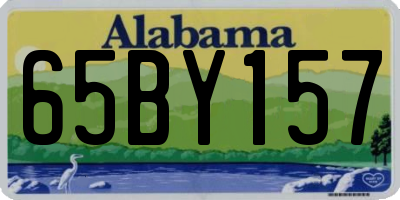 AL license plate 65BY157